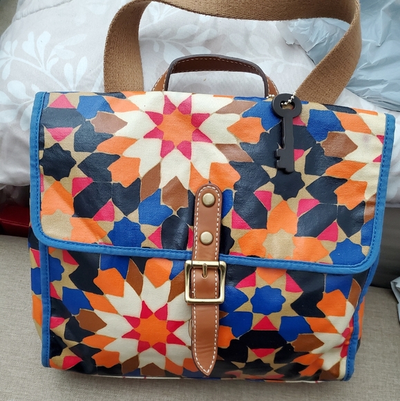 Fossil Crossbody PVS Canvas Bag. - Picture 16 of 16